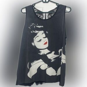 Disney Couture brand Sleeping Beauty tank top with lace, Princess Aurora